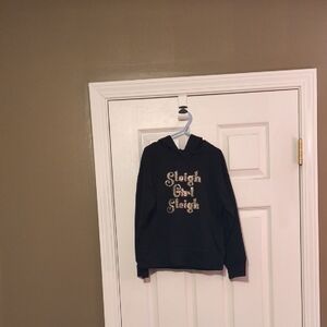 Girl's Black Pullover Hoodie